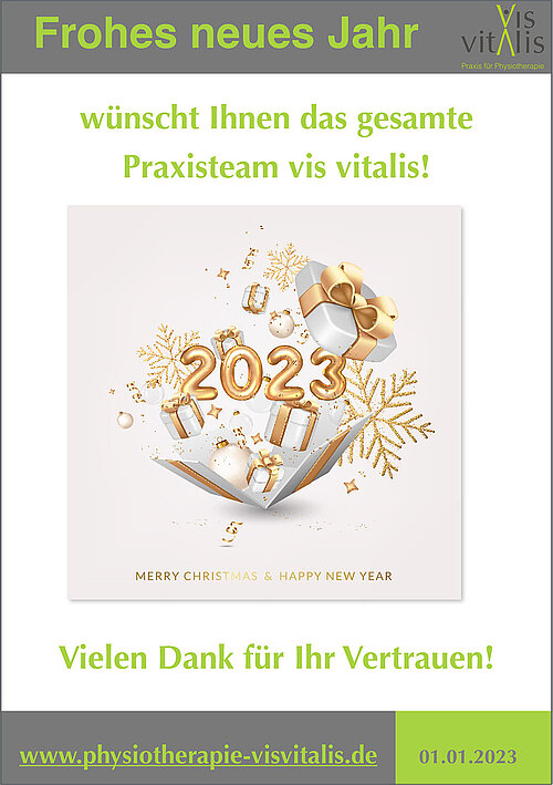 Frohes neues Jahr wünscht das Team vis vitalis